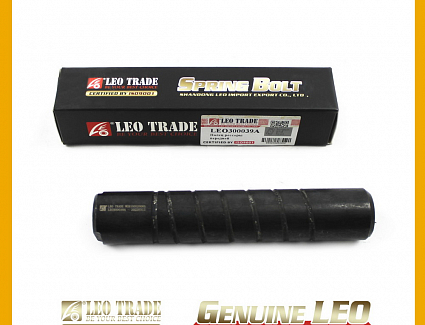 Палец передней рессоры 2 проточки L-155мм (универсальный) (LEO Trade) LEO300039A